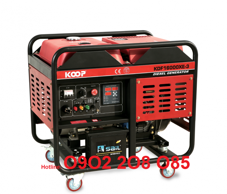 Máy Phát Điện Chạy Dầu Koop KDF16000XE