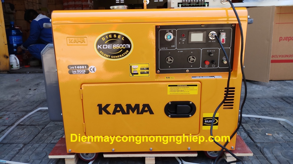 Máy phát điện chạy dầu cách âm KAMA KDE 6500TN( 5kw)