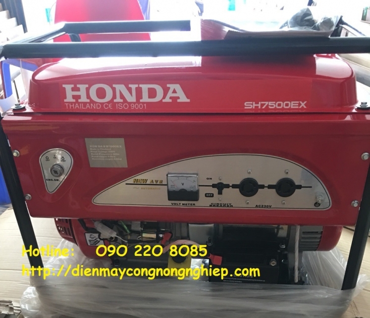 Máy phát điện chính hãng Honda Thái Lan SH 7500EX-6kw đề nổ