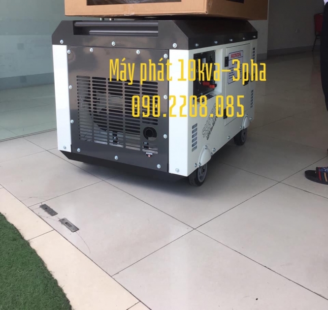 Máy phát điện honda 10kva 3pha chạy dầu 